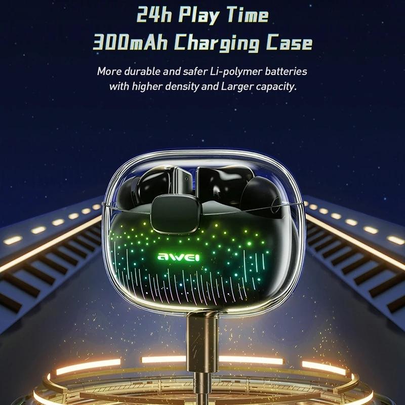 NNEIDS Black Tws Gaming Bluetooth Earbuds - T52