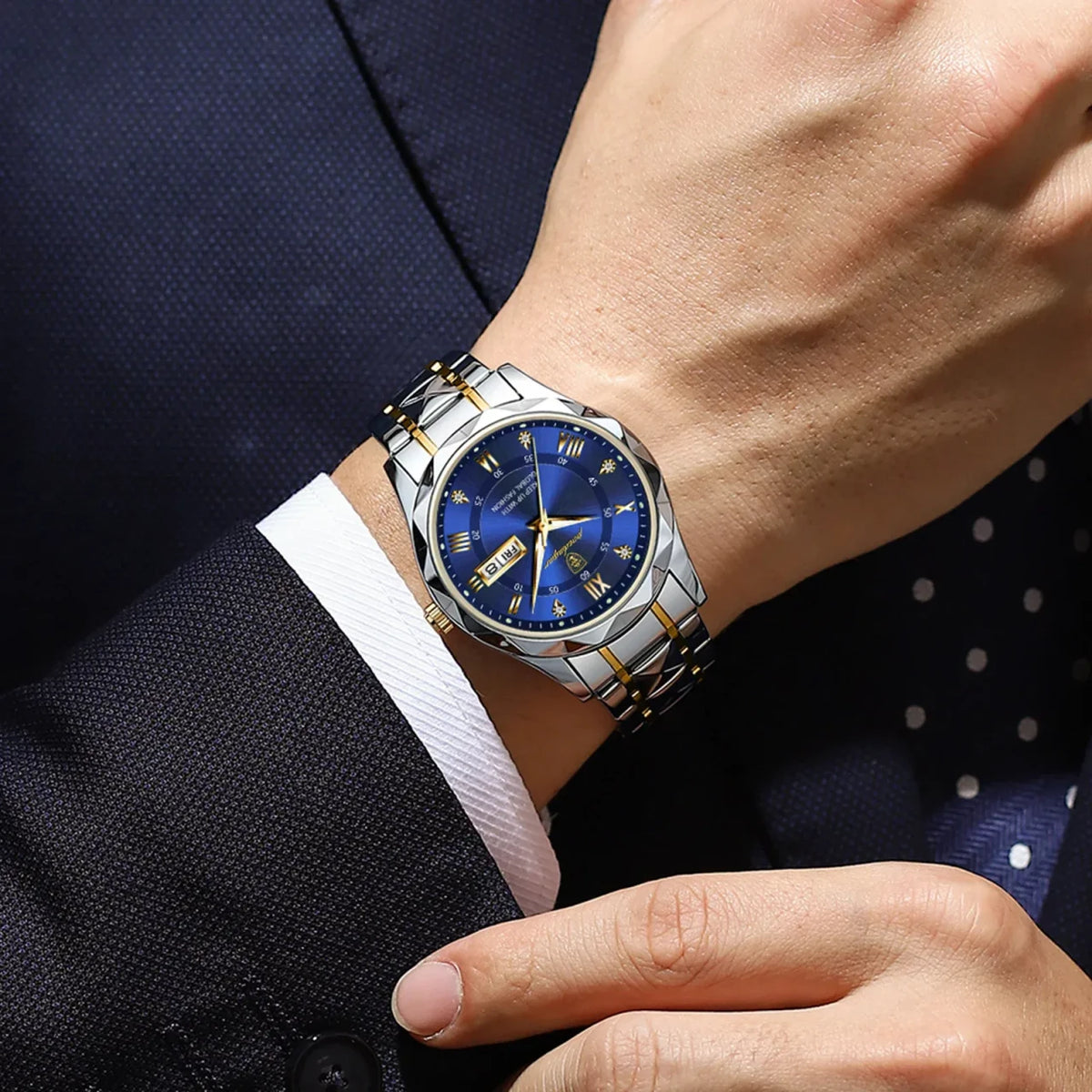 Color: Pink - POEDAGAR Top Luxury Men Quartz Watch For Men S
