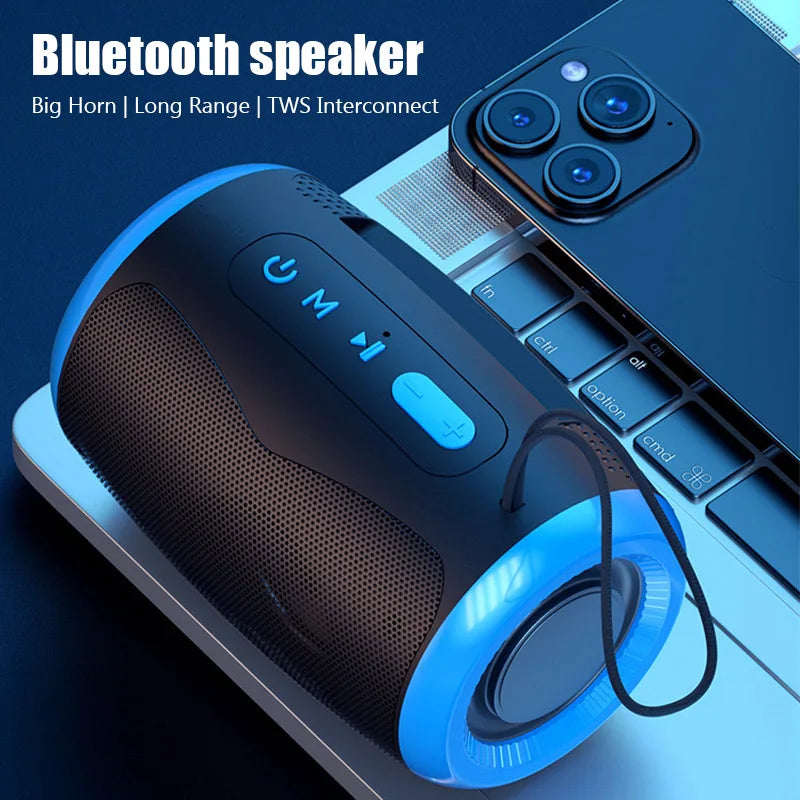 Portable Wireless Bluetooth Speaker Blue