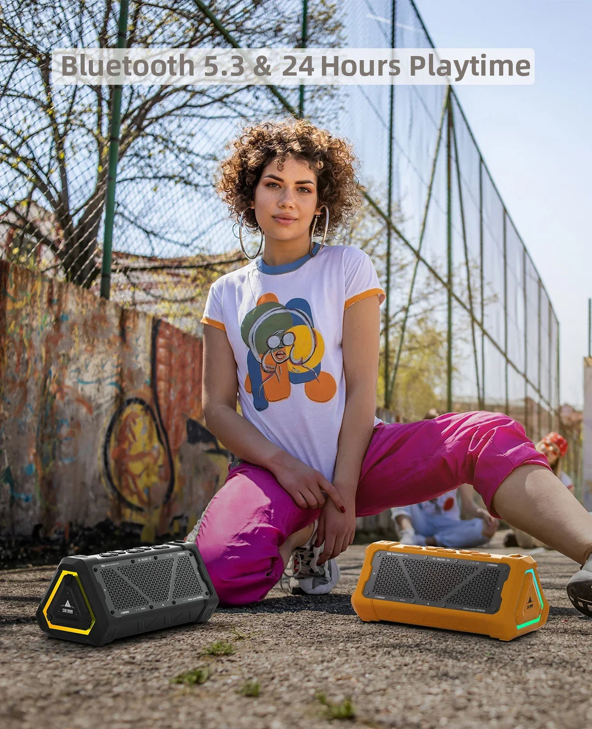 Wireless Bluetooth Speaker 40W Yellow