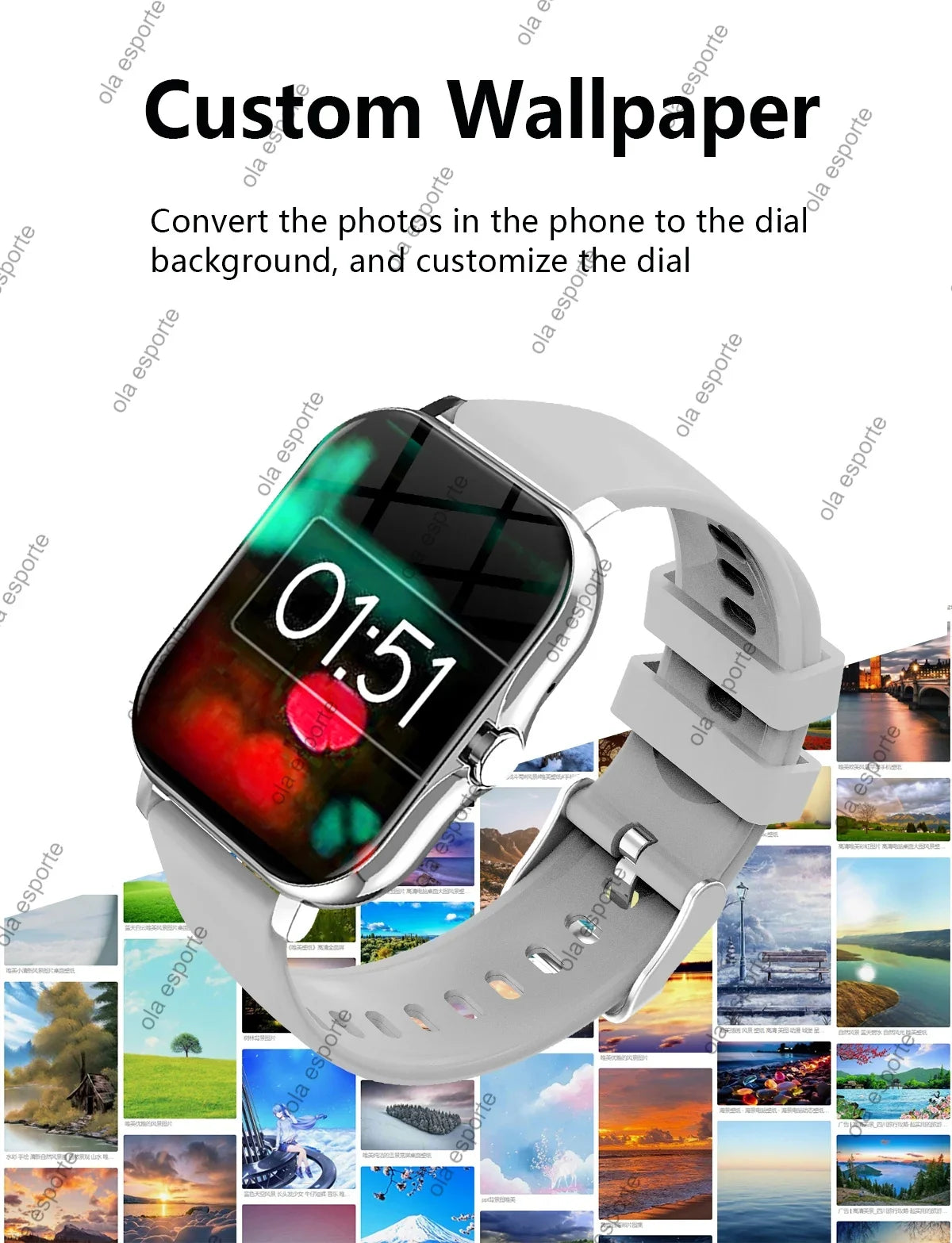 NNEOBA Smart Watch for Men & Women Bluetooth Sports Watch