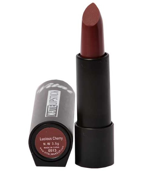 Vital Makeup Matte Lipstick Lucious Cherry