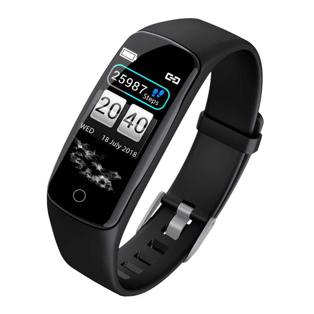 NNEAGS Sport Monitor Wrist Touch Fitness Tracker Smart Watch Black