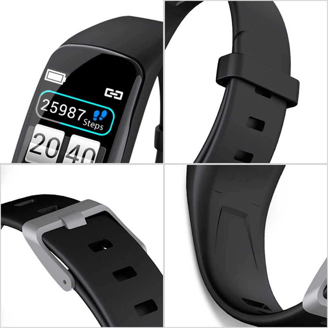 NNEAGS Sport Monitor Wrist Touch Fitness Tracker Smart Watch Black