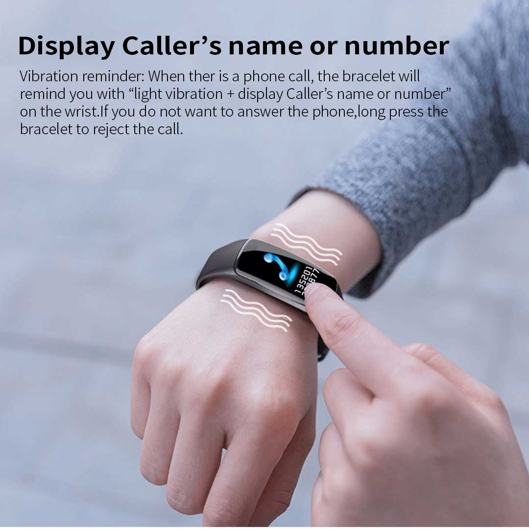 NNEAGS Sport Monitor Wrist Touch Fitness Tracker Smart Watch Black