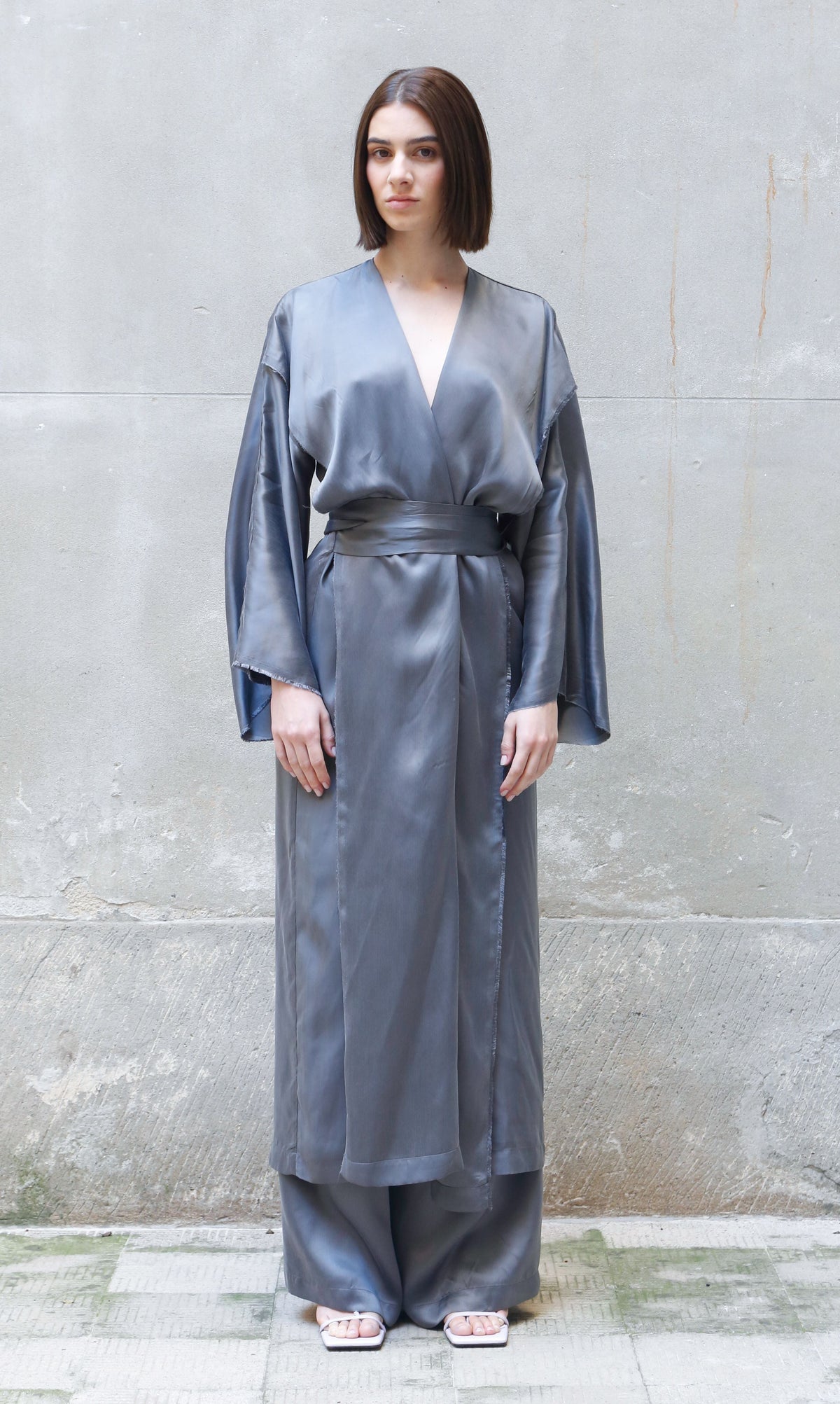 Bemberg Kimono Wrap Dress