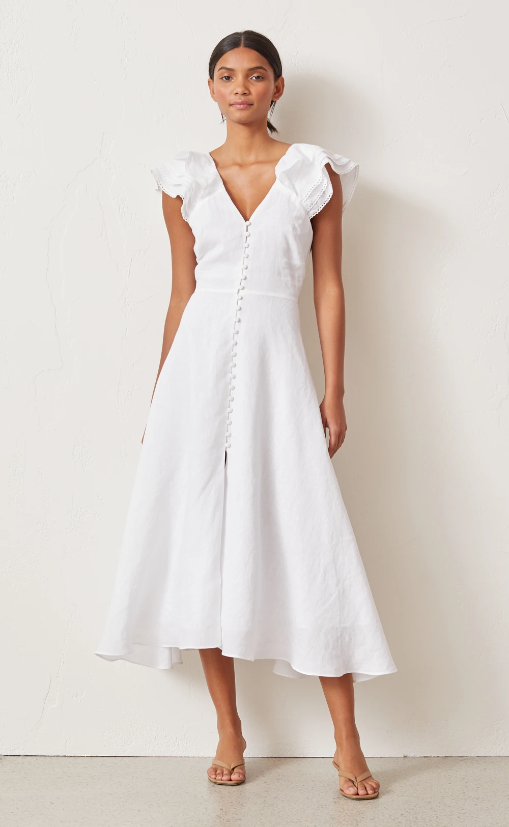 WEJI Cotton Midi Dress