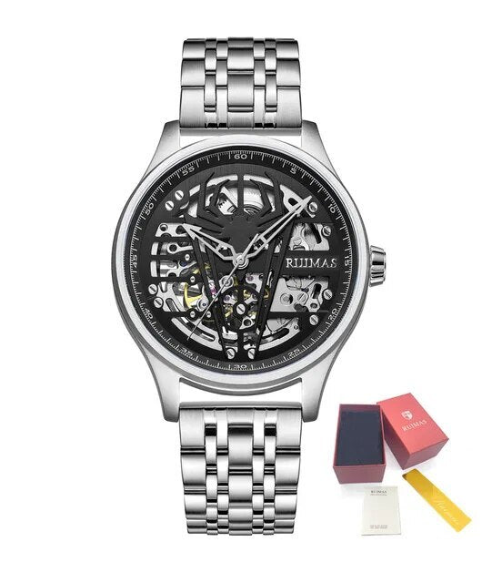 RUIMAS Watches for Men Top Brand Luxury Mechanical Chronograph Clock Stainless Steel Casual Wrist Watch Man Business Watch 6787