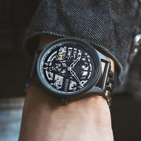 RUIMAS Watches for Men Top Brand Luxury Mechanical Chronograph Clock Stainless Steel Casual Wrist Watch Man Business Watch 6787