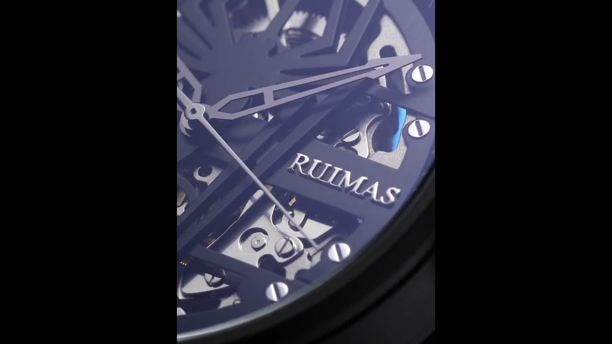 RUIMAS Watches for Men Top Brand Luxury Mechanical Chronograph Clock Stainless Steel Casual Wrist Watch Man Business Watch 6787