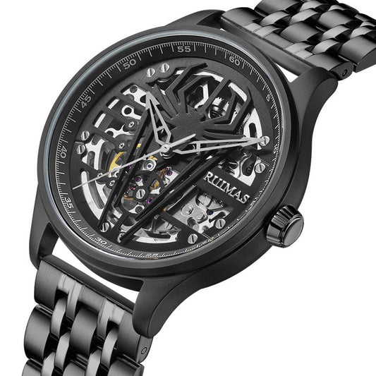 RUIMAS Watches for Men Top Brand Luxury Mechanical Chronograph Clock Stainless Steel Casual Wrist Watch Man Business Watch 6787