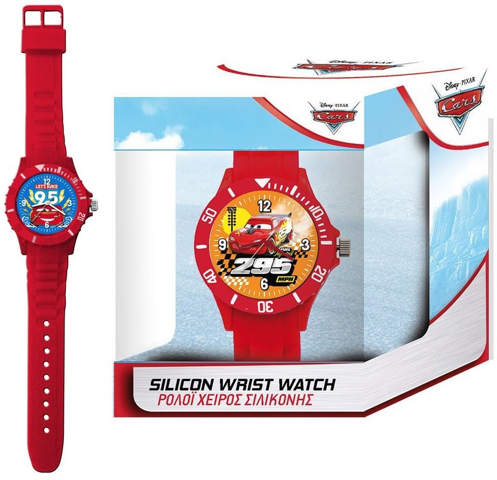DISNEY-PIXAR KID WATCH Mod. CARS RED - SILICON WRIST WATCH