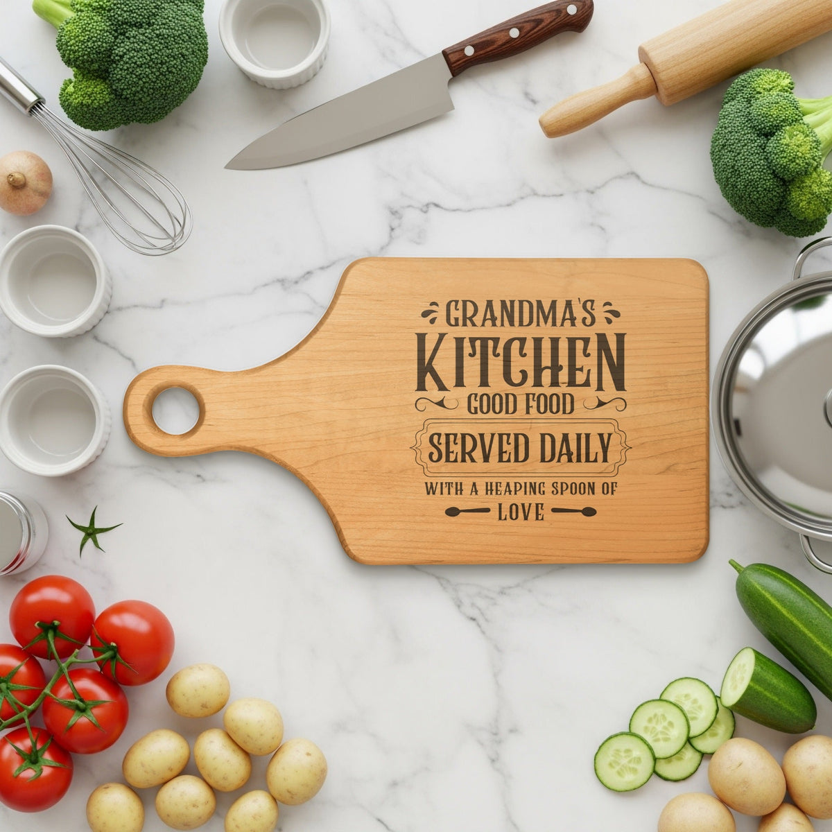 Grandma's Kitchen Love Premium Cutting Board