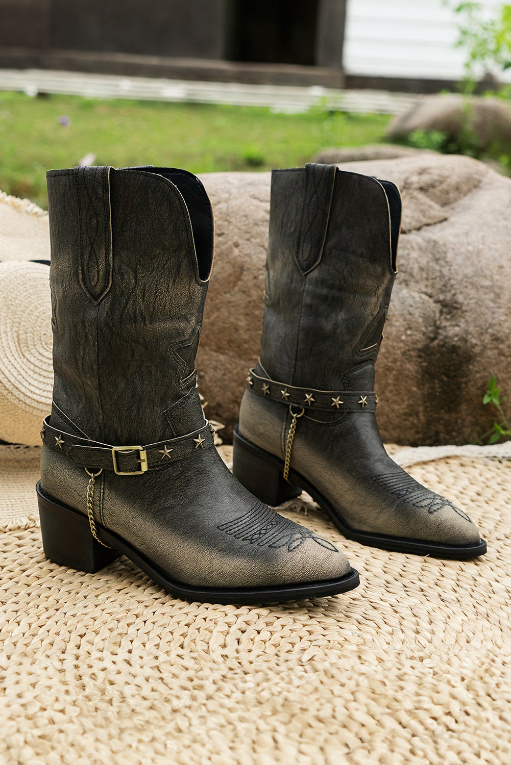 Western Distressed Boots