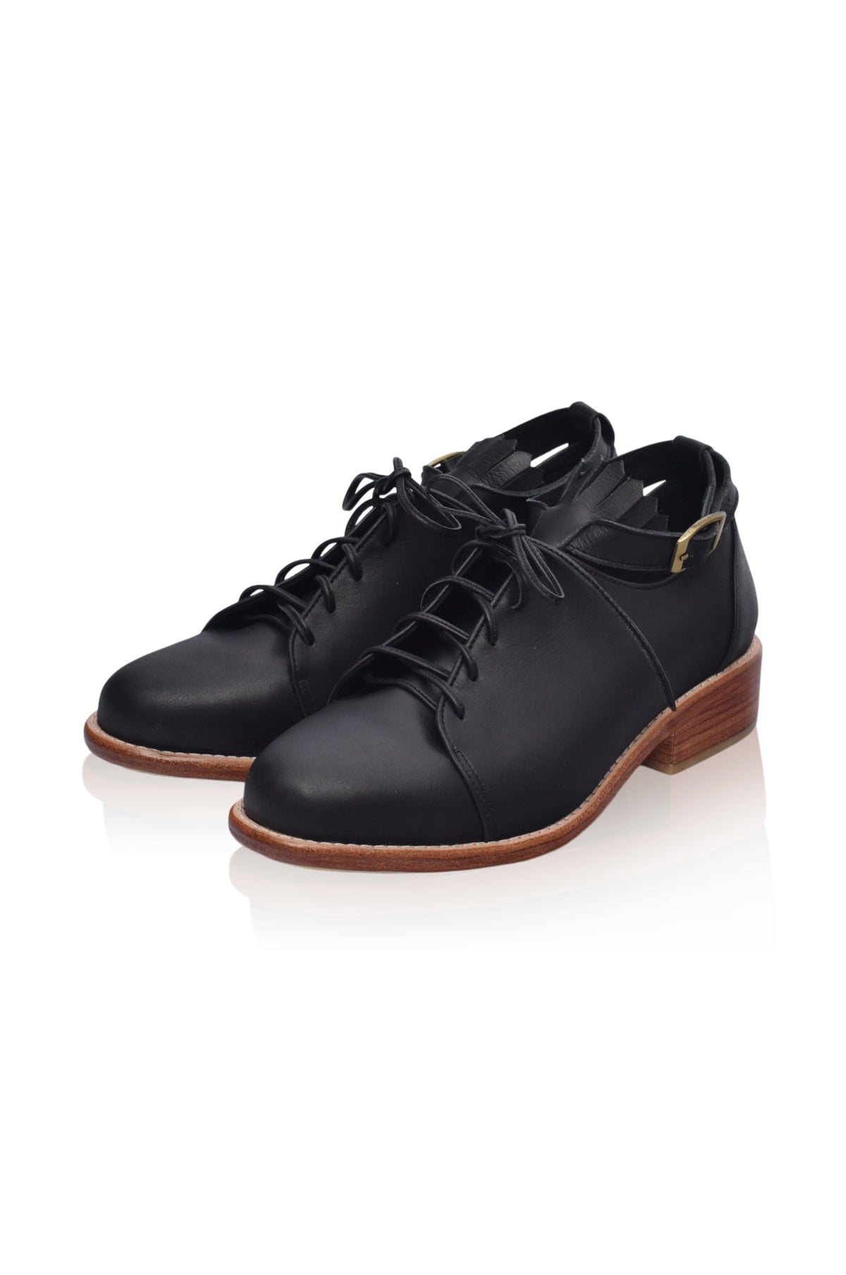 Boston Leather Oxfords-6
