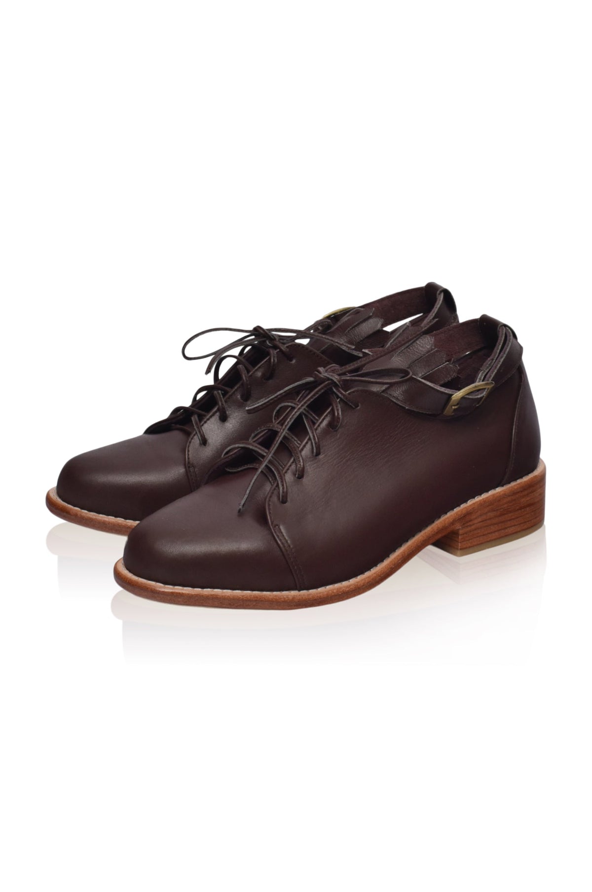 Boston Leather Oxfords-5