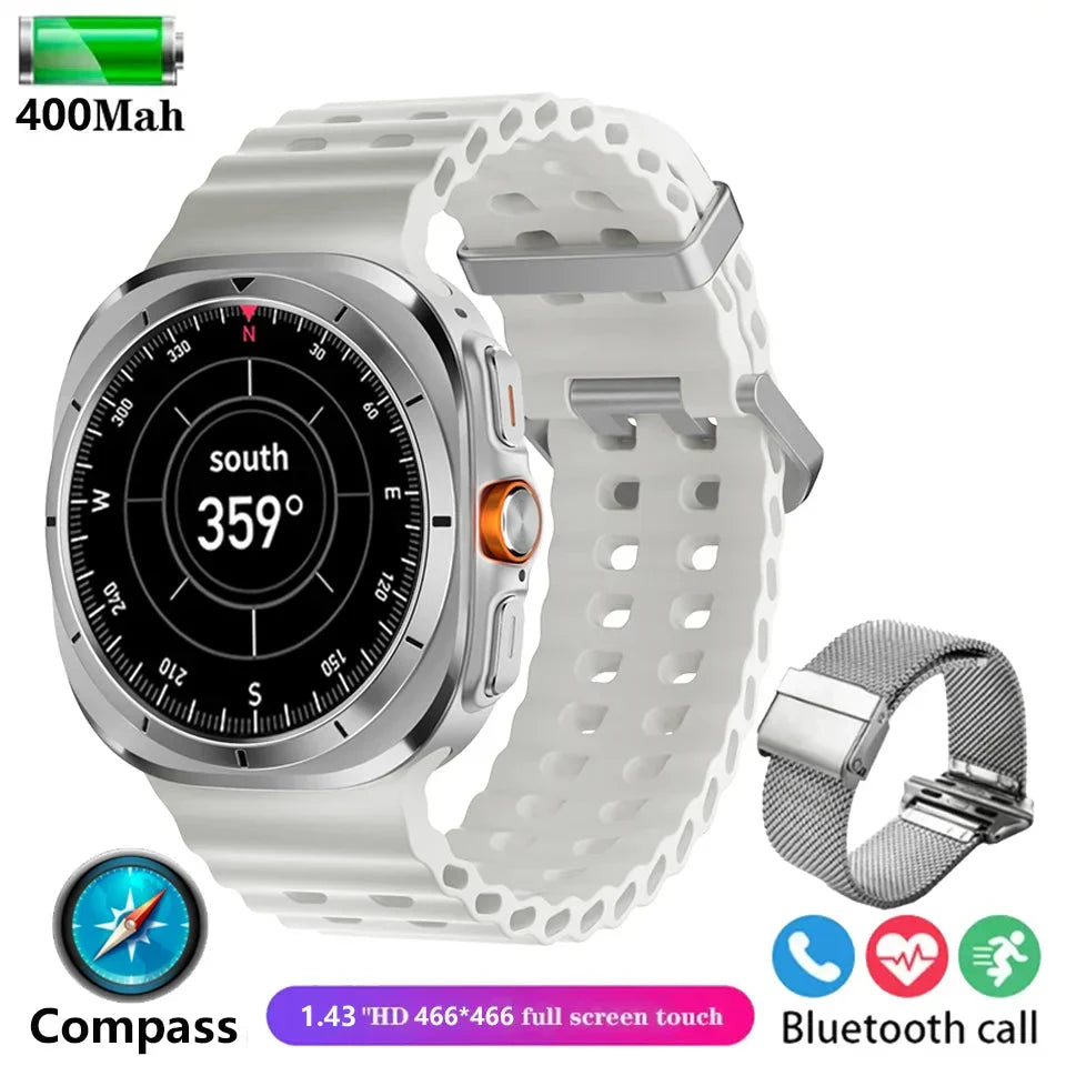 Watch 7 Ultra Smartwatch for Men & Women (Silver)