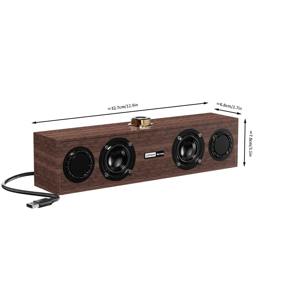 NNEOBA Wooden Bluetooth Speaker with Subwoofer