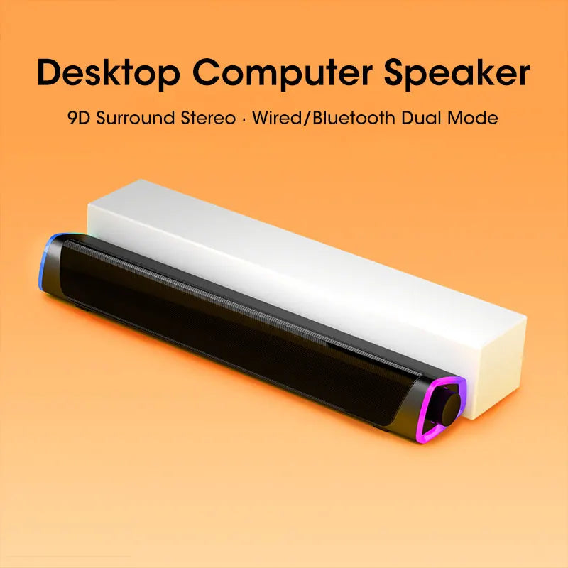 4D Computer Speaker Bluetooth Black