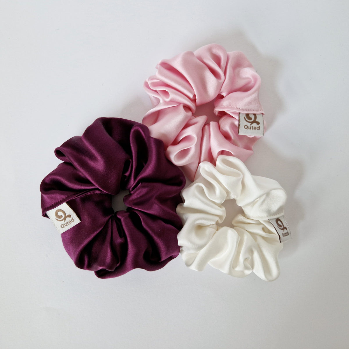 WEJI Silk Hair Scrunchie Set