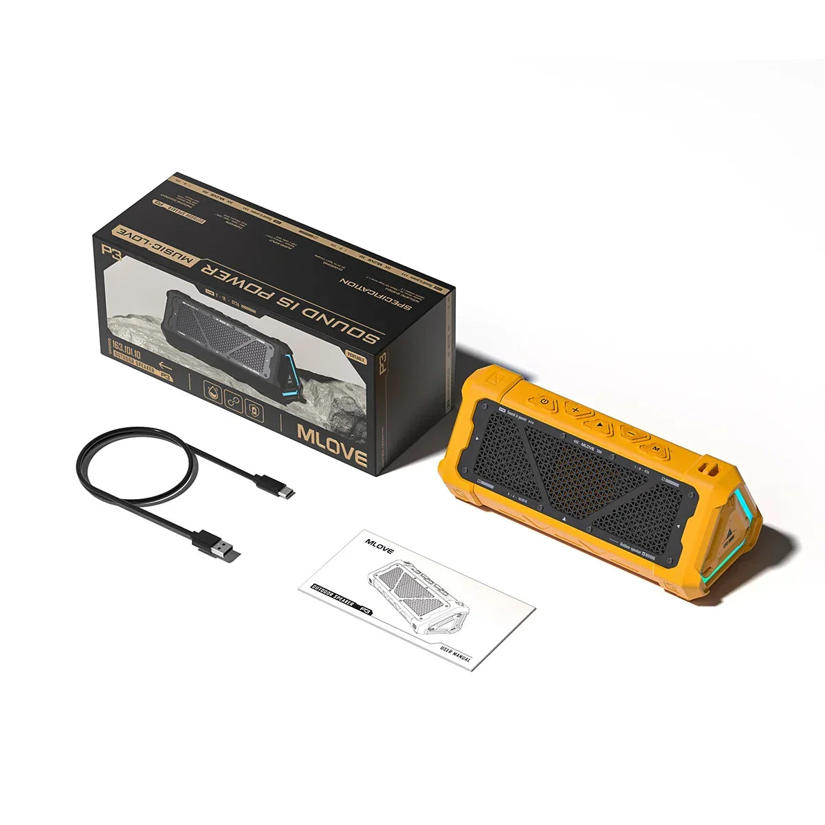 Wireless Bluetooth Speaker 40W Yellow
