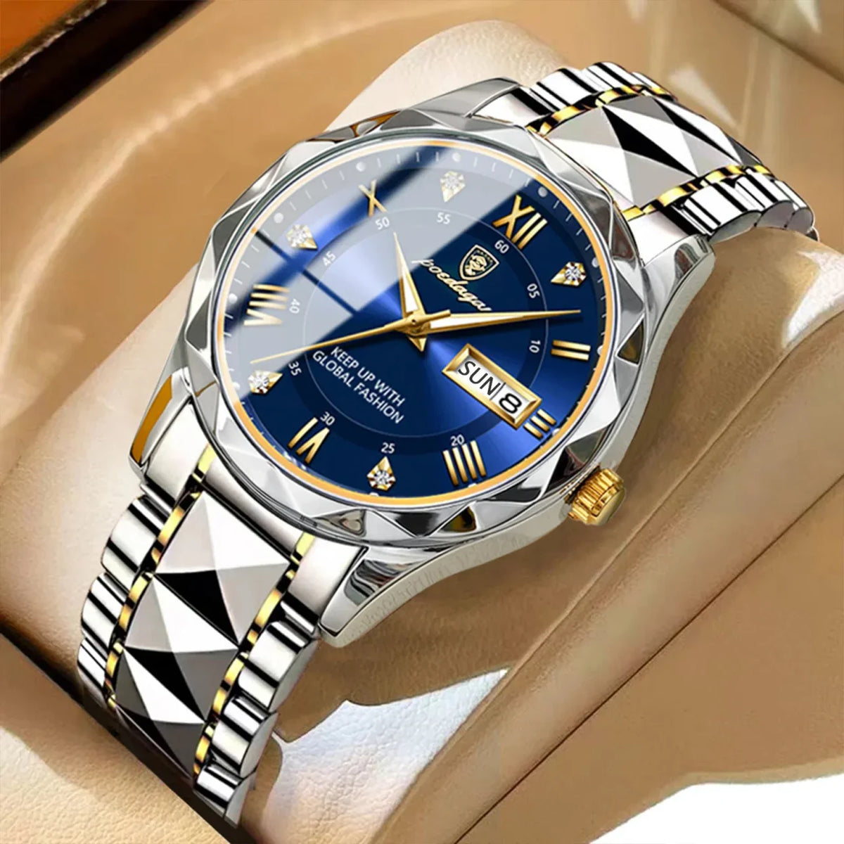 Color: Silver - POEDAGAR Top Luxury Men Quartz Watch For Men Sports Waterproof Luminous Stainless S