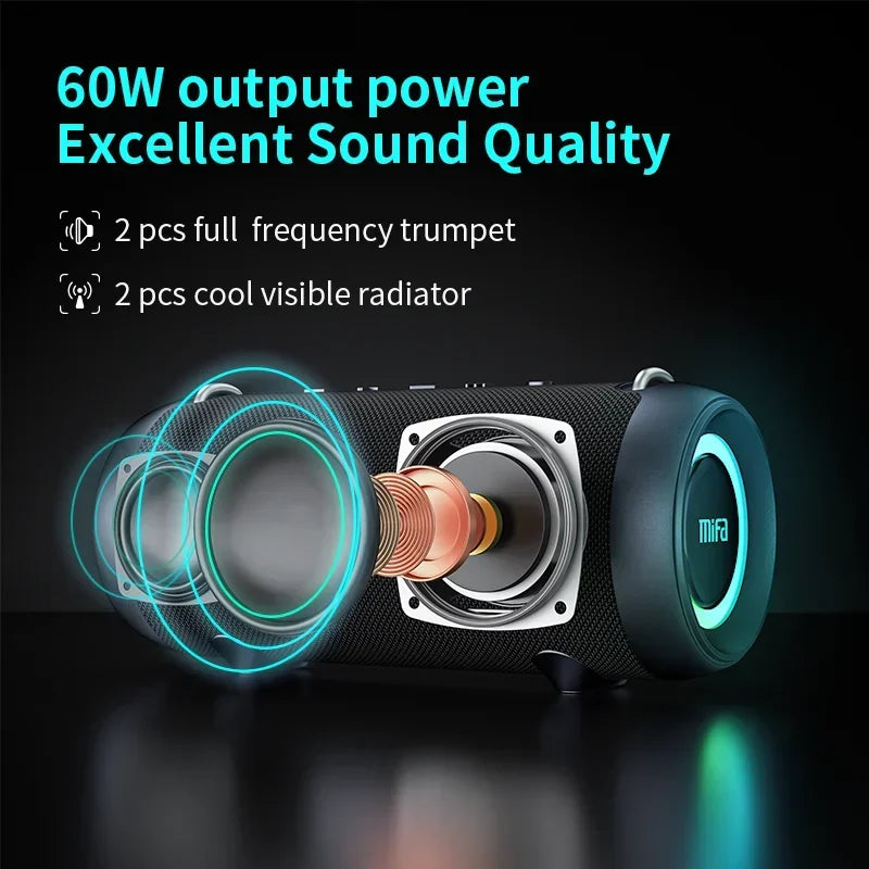 Bluetooth Speaker 60W Black