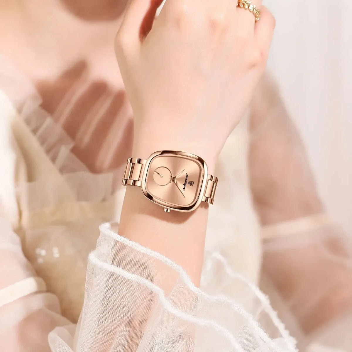 POEDAGAR Luxury Watch for Woman Waterproof Stainless Steel Quartz Ladies Watch High Quality Women's