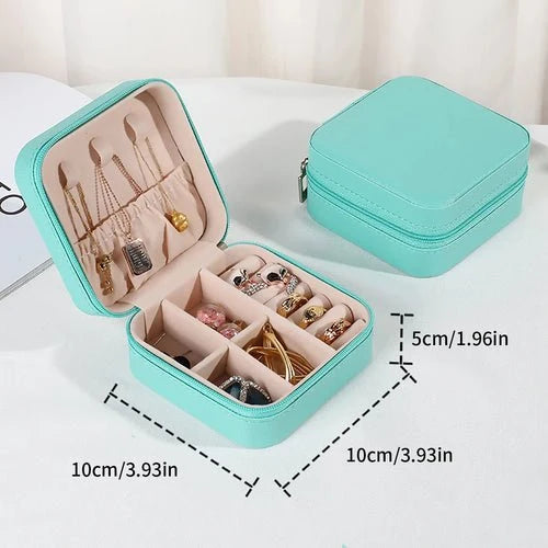 Portable Mini Jewelry Storage Box Travel Organizer Jewelry Case