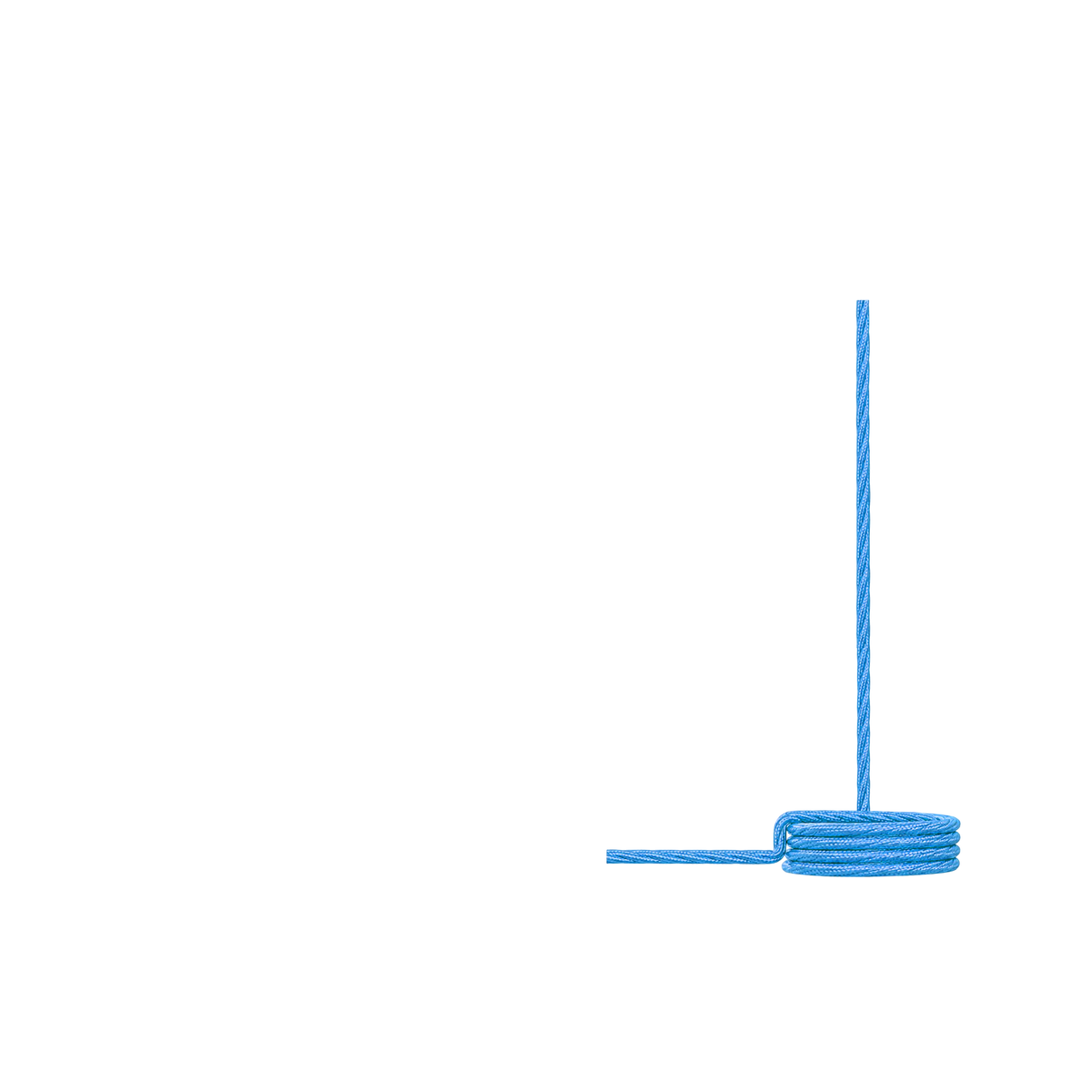 Light Blue Lamp Cable for Table Lamp