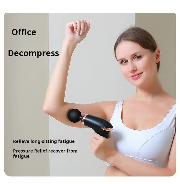 NNEDSZ Green Massage Gun - 6-Speed Deep Tissue Massager with 4 Professional Massage Heads