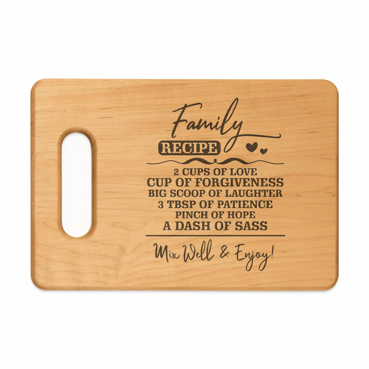 Family Recipe Kitchen Art Premium Cutting Board