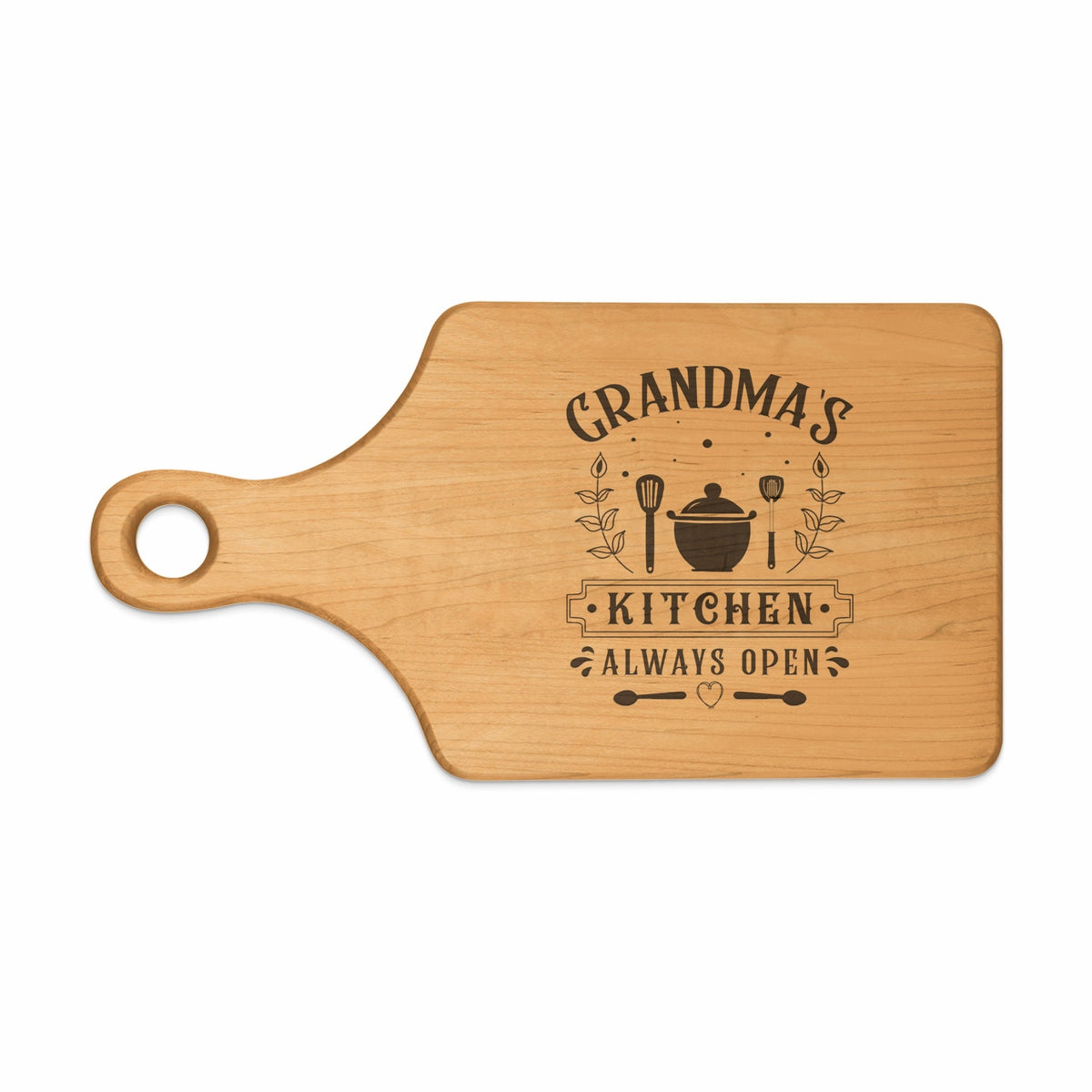 Grandma's Kitchen Always Open Cutting Board