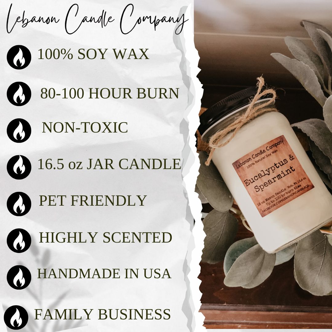 Winter Candy Apple Candle