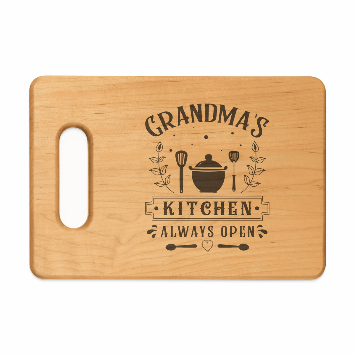 Grandma's Kitchen Always Open Cutting Board