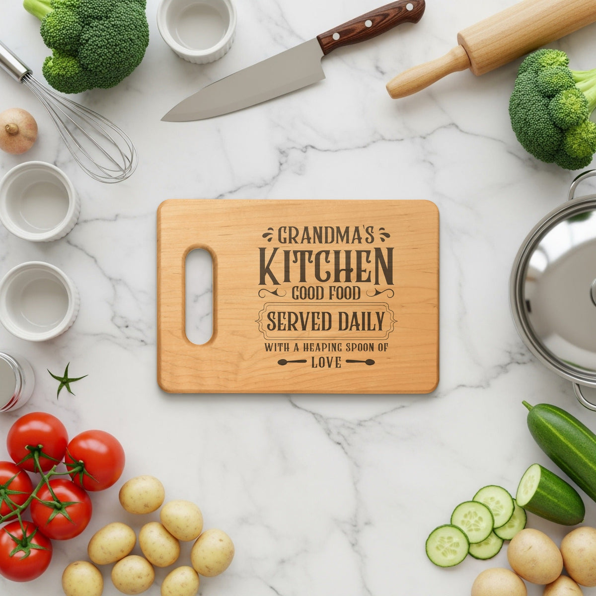 Grandma's Kitchen Love Premium Cutting Board