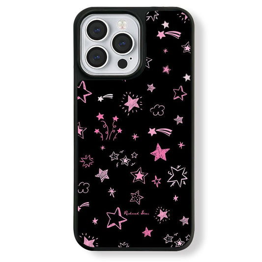 Casey Reduced Star Pink Twinkling Stars AG Matte Phone Case – Magnetic Anti-Fingerprint Protective Cover-0