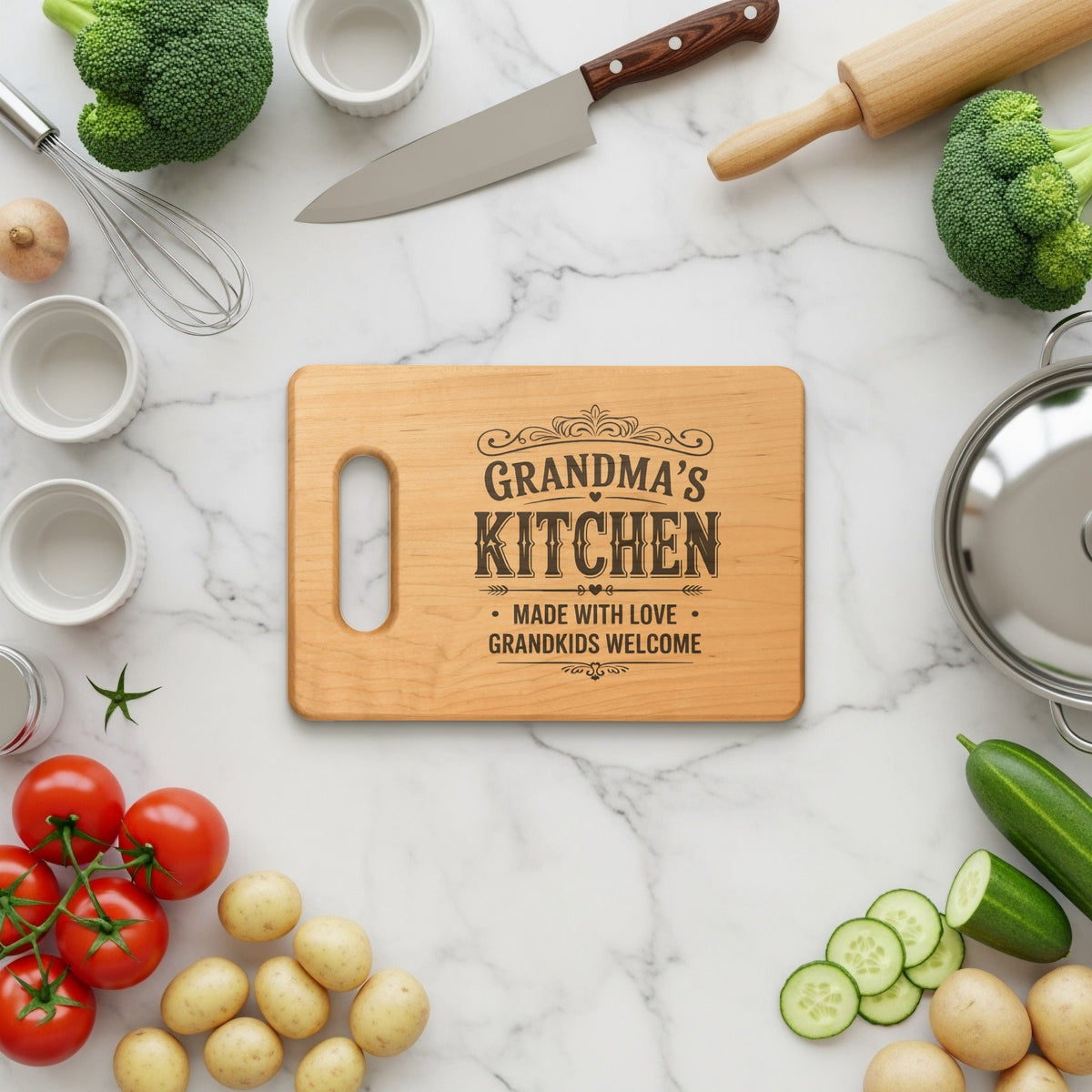 Grandma's Kitchen Premium Cutting Board