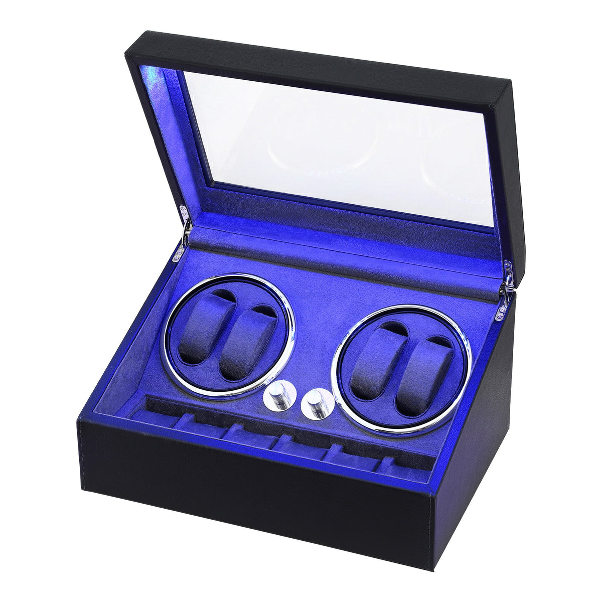 Automatic Watch Winder Box with LED Light – Luxury Watch Dis
