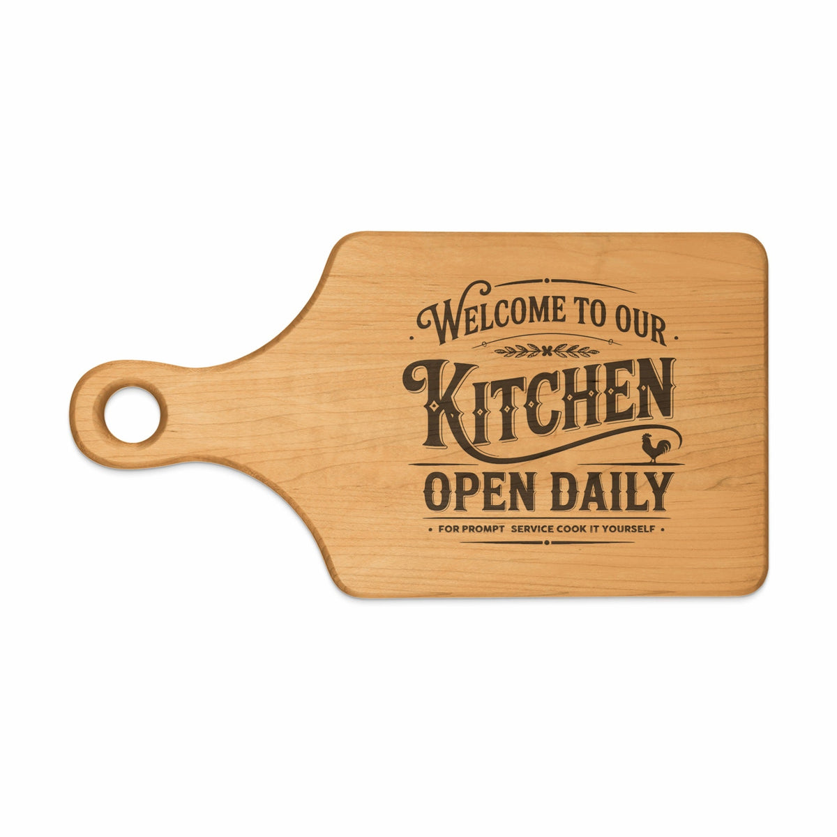 Welcome Kitchen Rustic Humor Premium Cutting Board