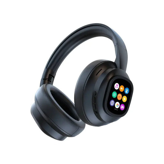 AI Translation Headphones LCD Touch Wireless Earbuds
