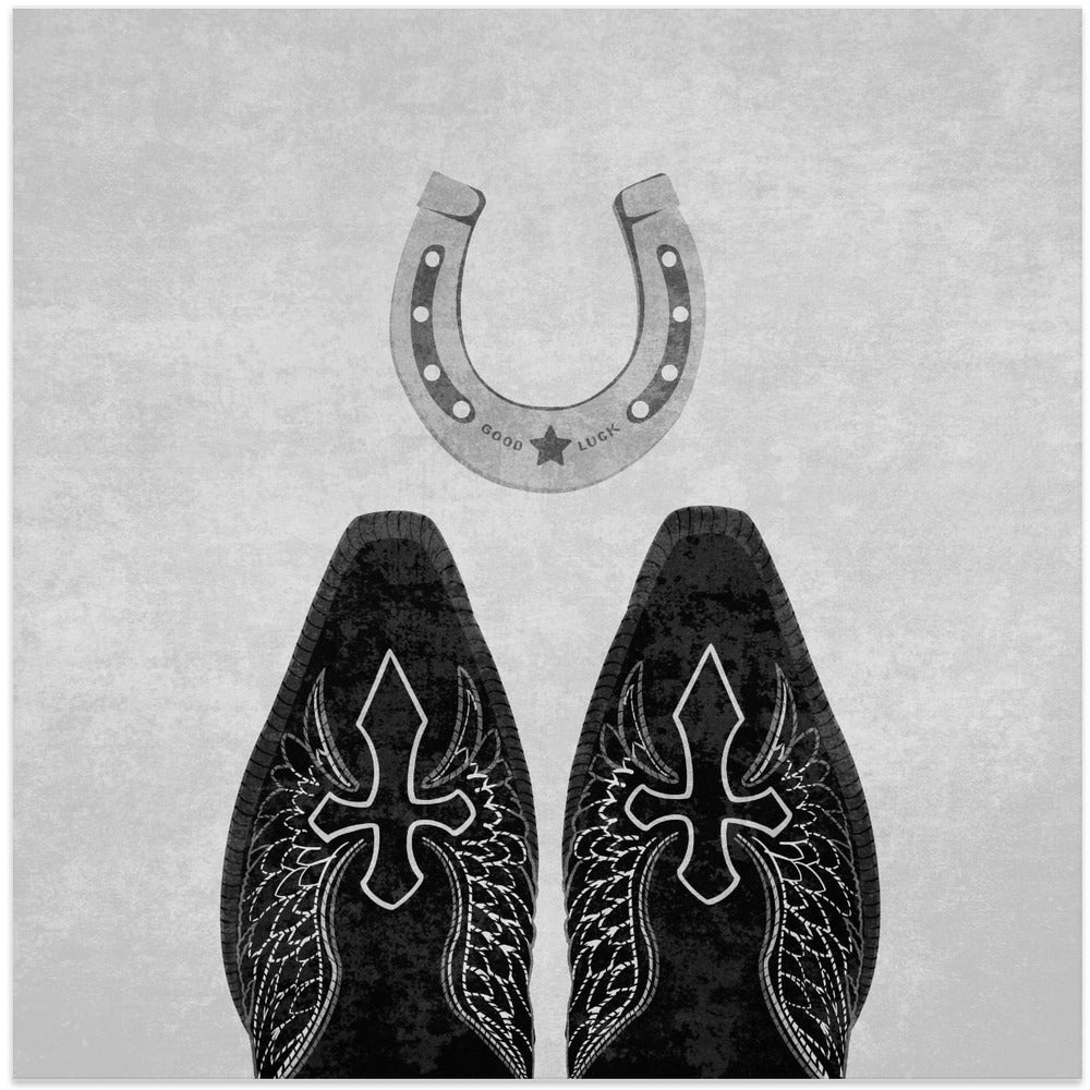 Bw Cowboy Boots and Horseshoe