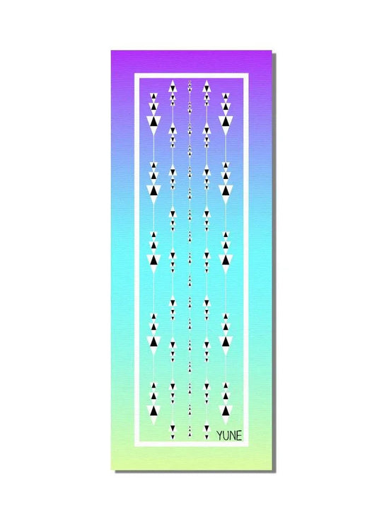 Yoga Mat | 6mm Thick | Rainbow | Non-Slip | Eco Friendly | Yune Yoga | Cordelia